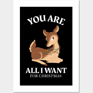 You Are All I Want For Christmas Posters and Art